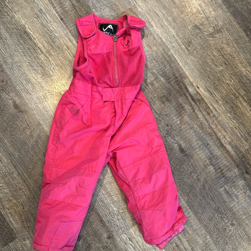 Pink snow pants